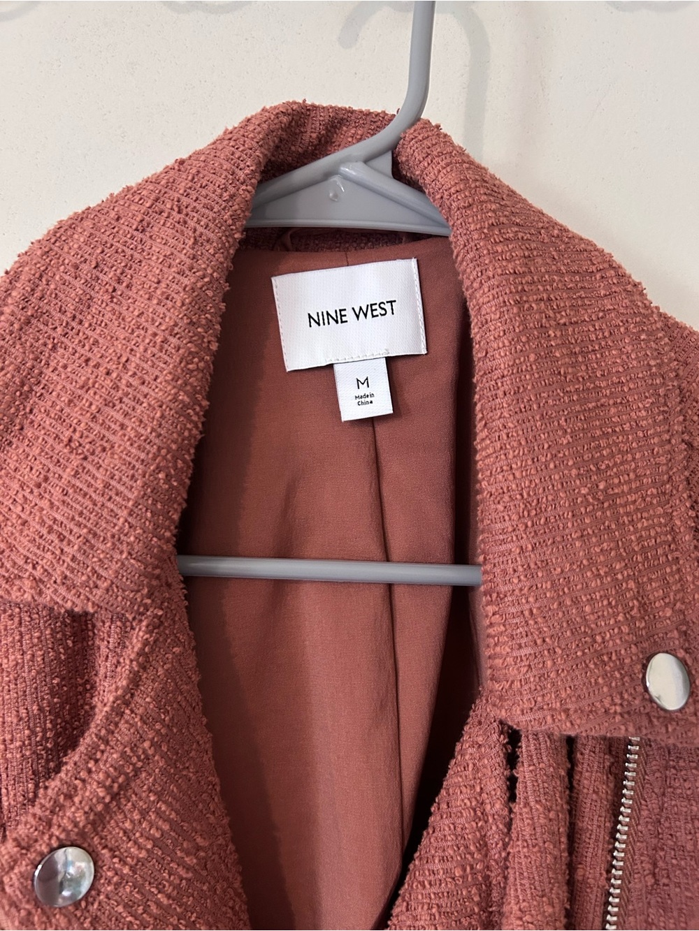 Nine West Rust-Colored Textured Blazer - Picture 2 of 5
